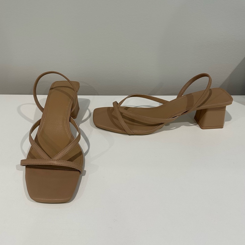 Strappy Block Heel